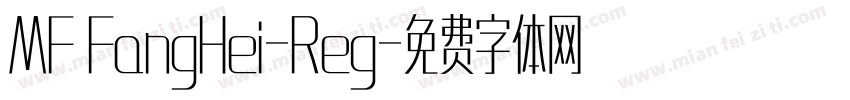 MF FangHei-Reg字体转换